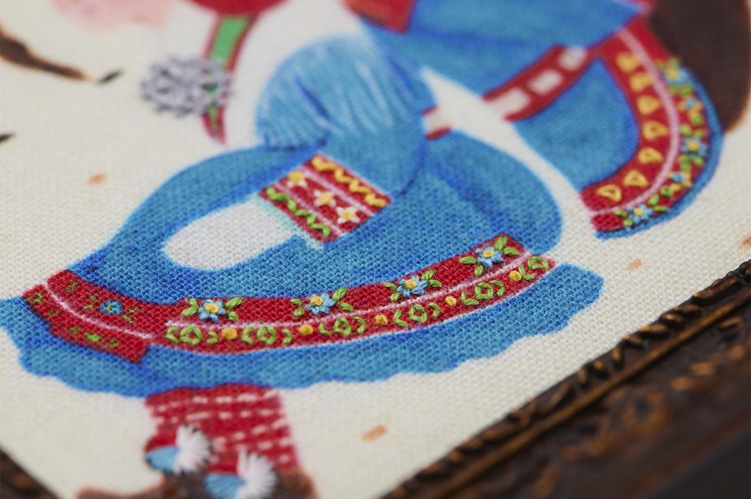 民族衣装の刺繍フレーム「ノルウェー・サーミ」