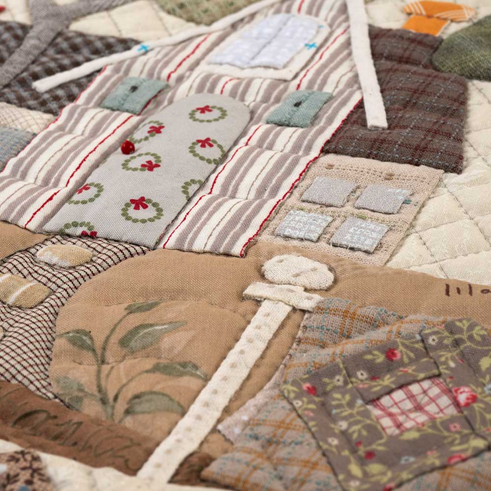 ハウスのタペストリー［ログキャビンキルトのある風景］: キット