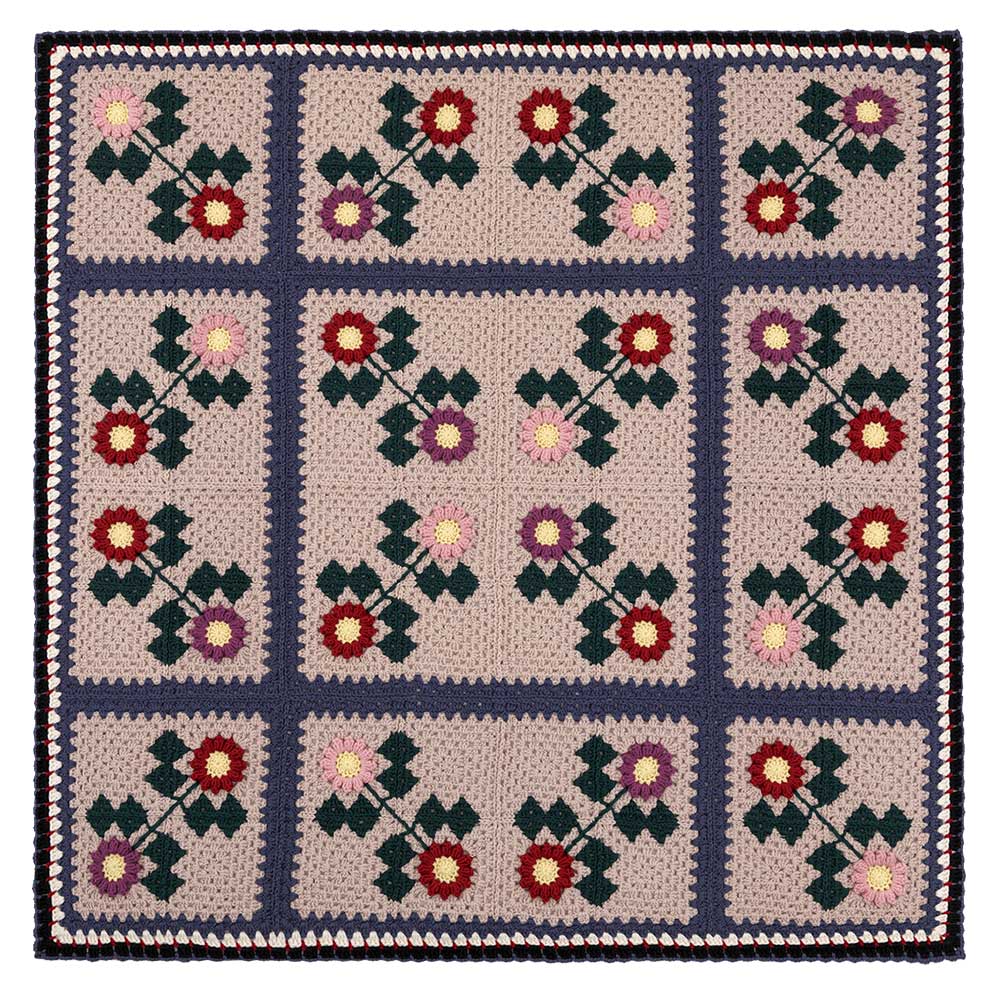 ホビーラホビーレ フラワーグラニーブランケット: キット｜手づくり