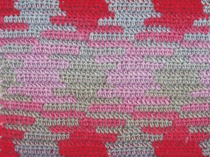 フェルナーウールで編むかぎ針編みのマフラー