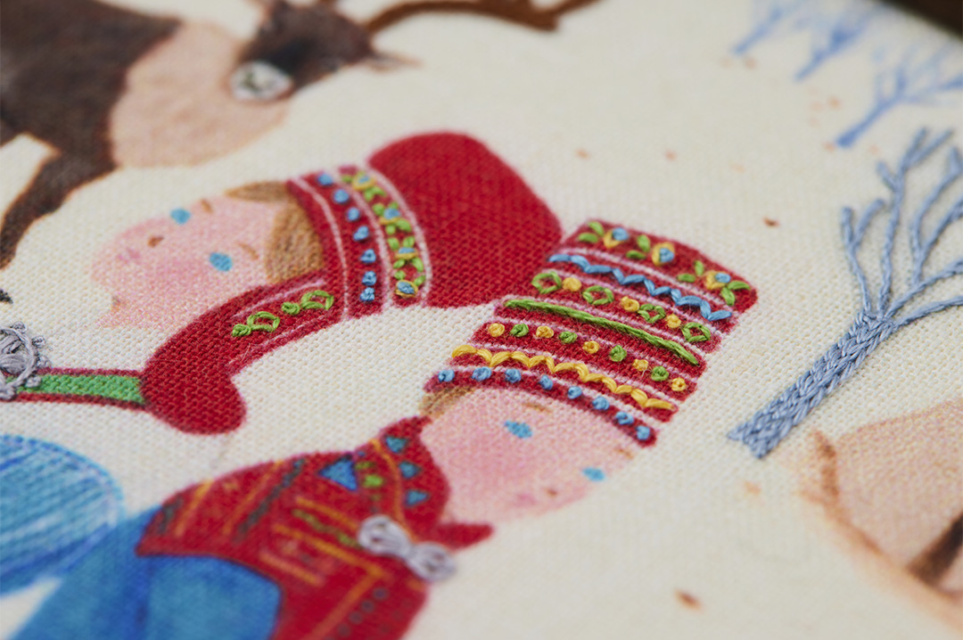 民族衣装の刺繍フレーム「ノルウェー・サーミ」