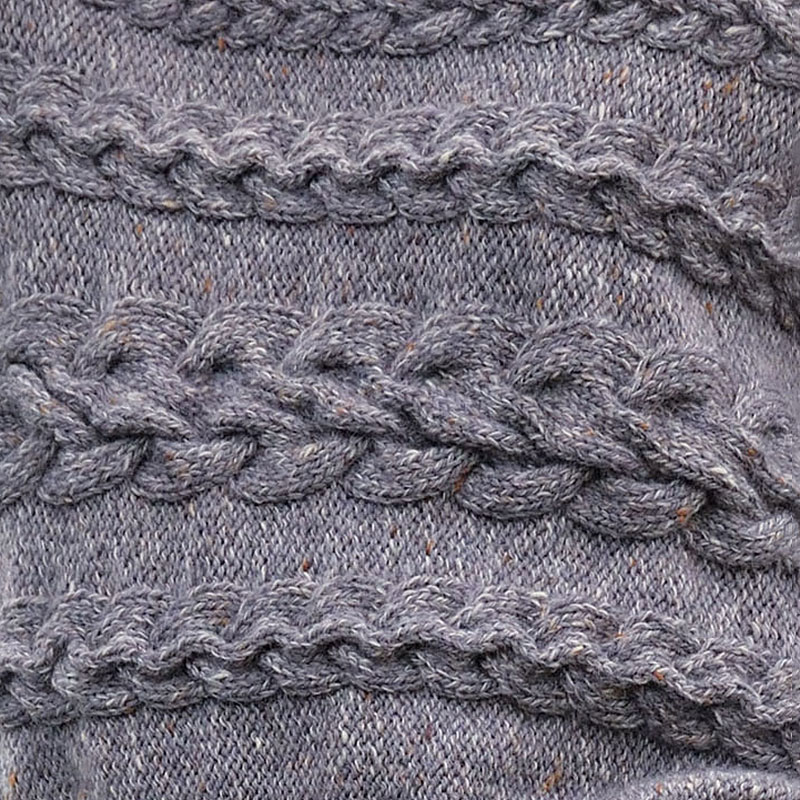 〈糸セット〉横なわ編みのプルオーバー