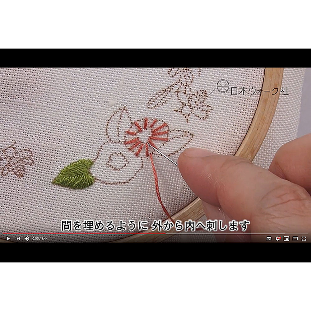 【毎月お届け】森本繭香さんの野の花と動物の刺繍 手づくりキット