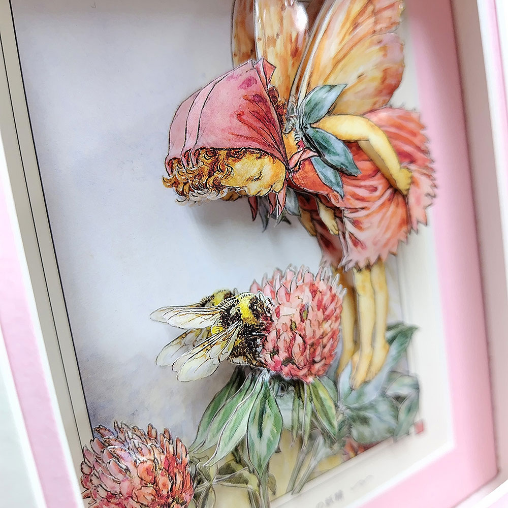 フラワーフェアリーズ シャドーボックス 赤いクローバーの妖精