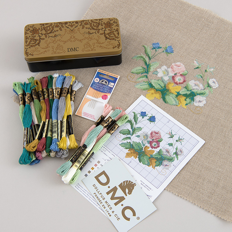 Dmcヴィンテージボックスセット 材料 用具 手づくりタウン 日本ヴォーグ社