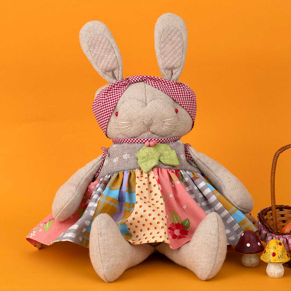 激レア　希少　マニー　布製　ウォールポケット　タペストリー　うさぎ　くま フロレゾンコレクションボックス-5／ウサギの王様(W110×D46×H160