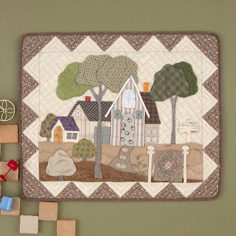 ハウスのタペストリー［ログキャビンキルトのある風景］: キット