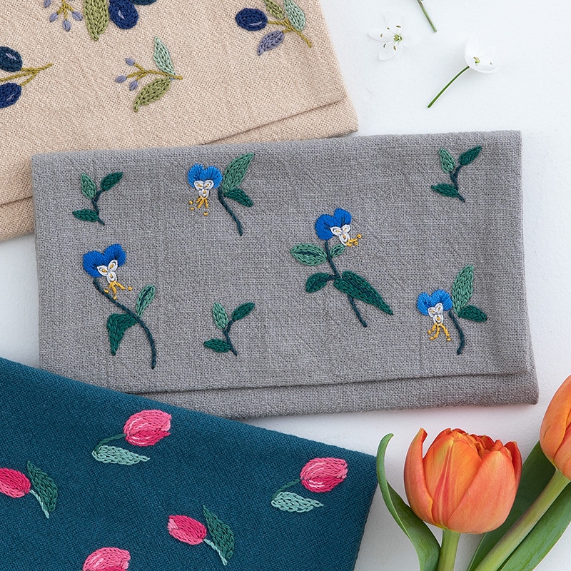 花言葉のたしなみポーチ つゆくさ キット 手づくりタウン 日本ヴォーグ社