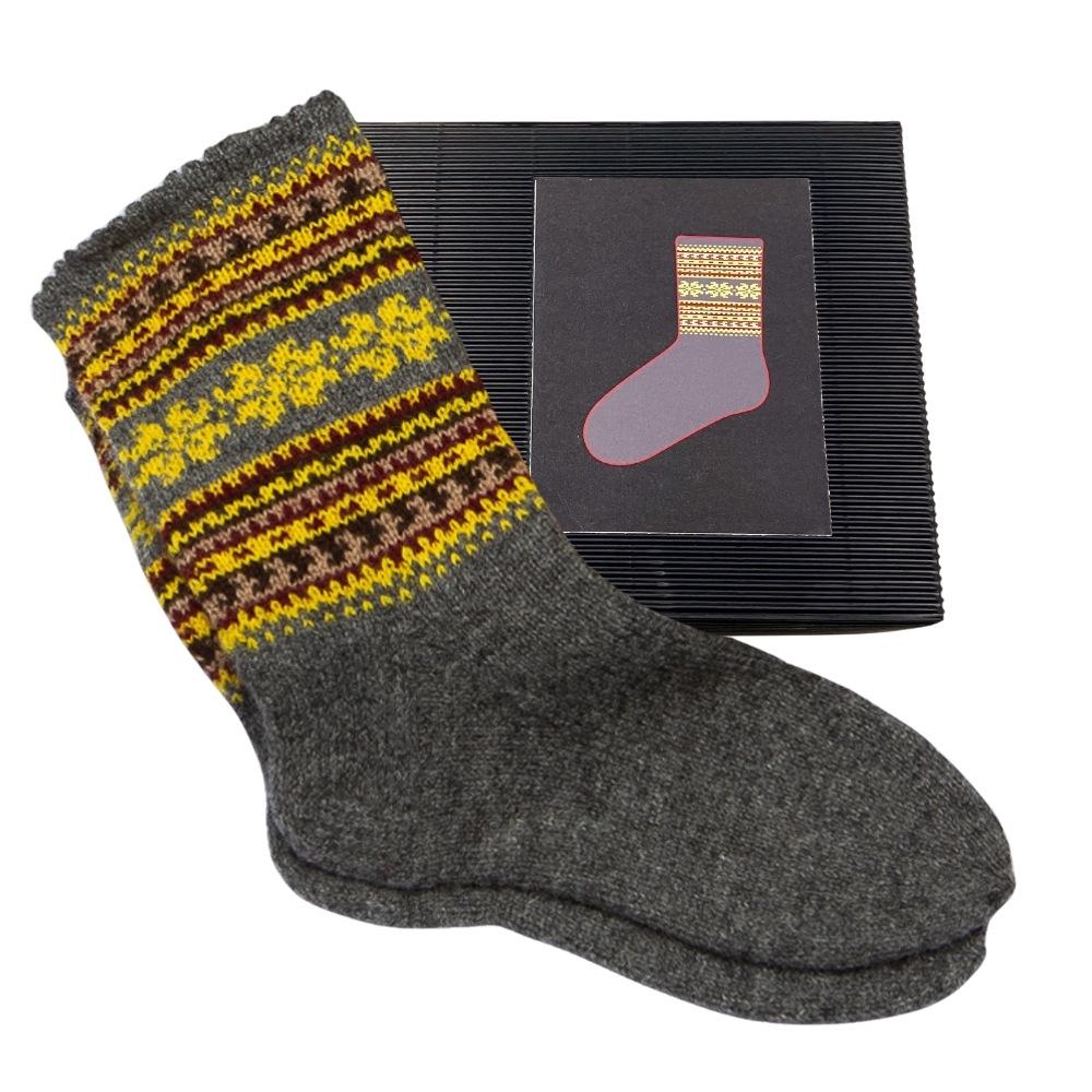 Hobbywool ピュアウールで編む ラトビアソックスキット Latvian Socks NS-2