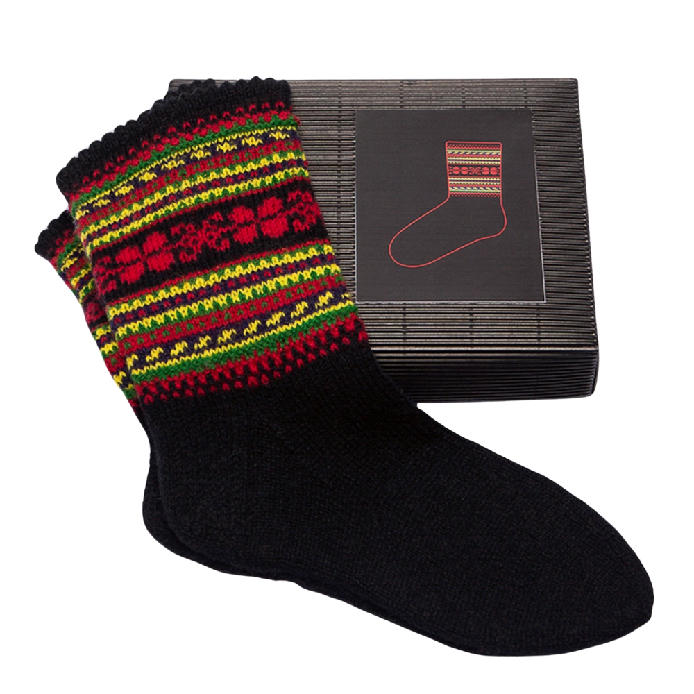 Hobbywool ピュアウールで編む ラトビアソックスキット Latvian Socks NS-6