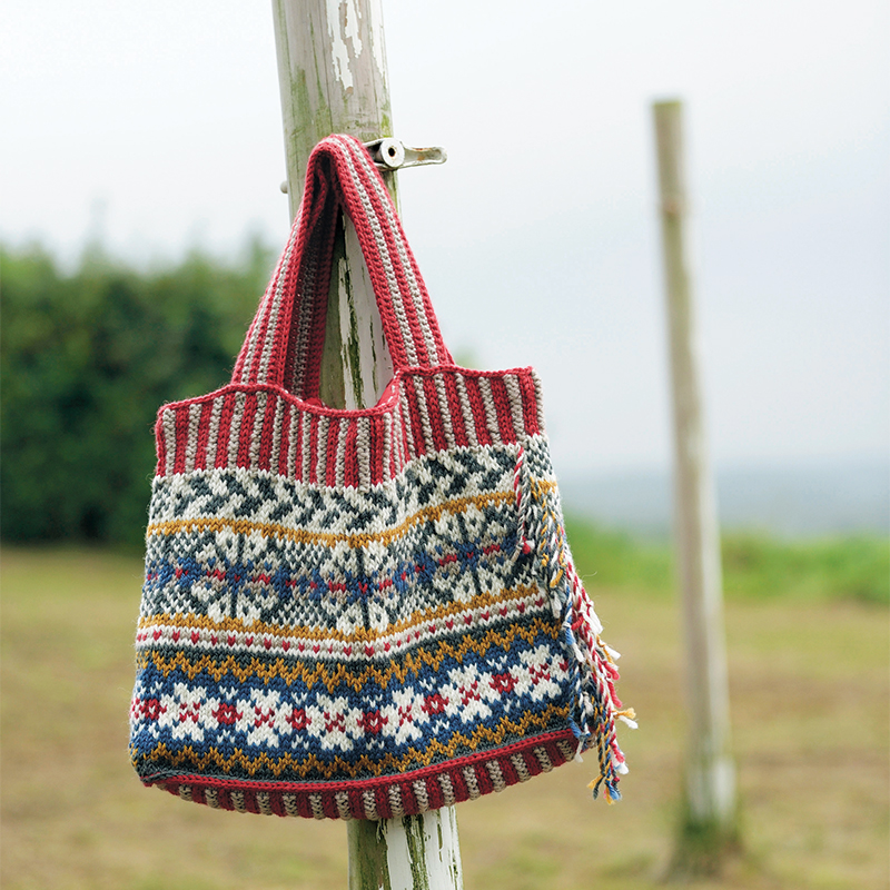 〈レシピ〉編み込み模様のバッグ