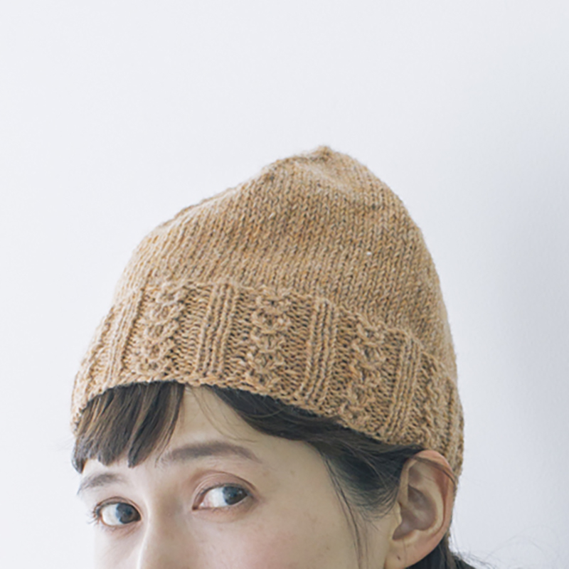 〈レシピ〉飾りゴム編みの帽子