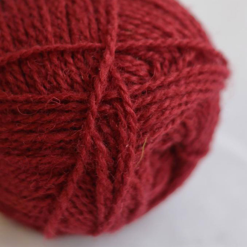 Jamieson＆Smith 2ply Jumper Weight ジェイミソン＆スミス（9113）ダークレッド