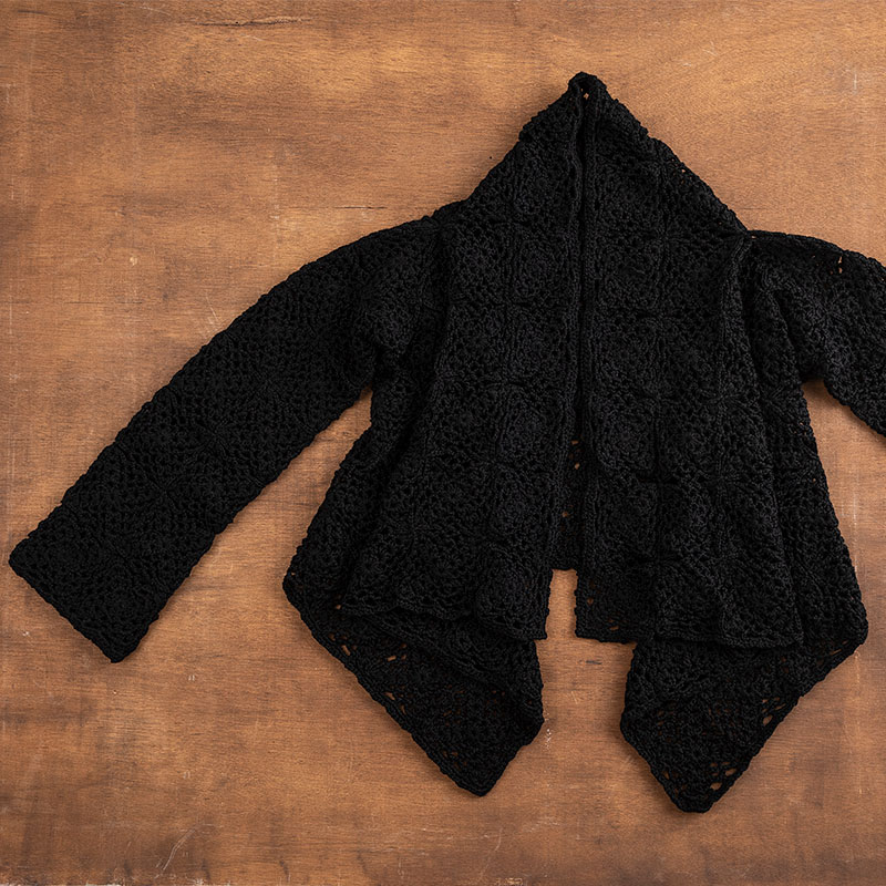 〈レシピ付き糸セット〉四角モチーフのジャケット