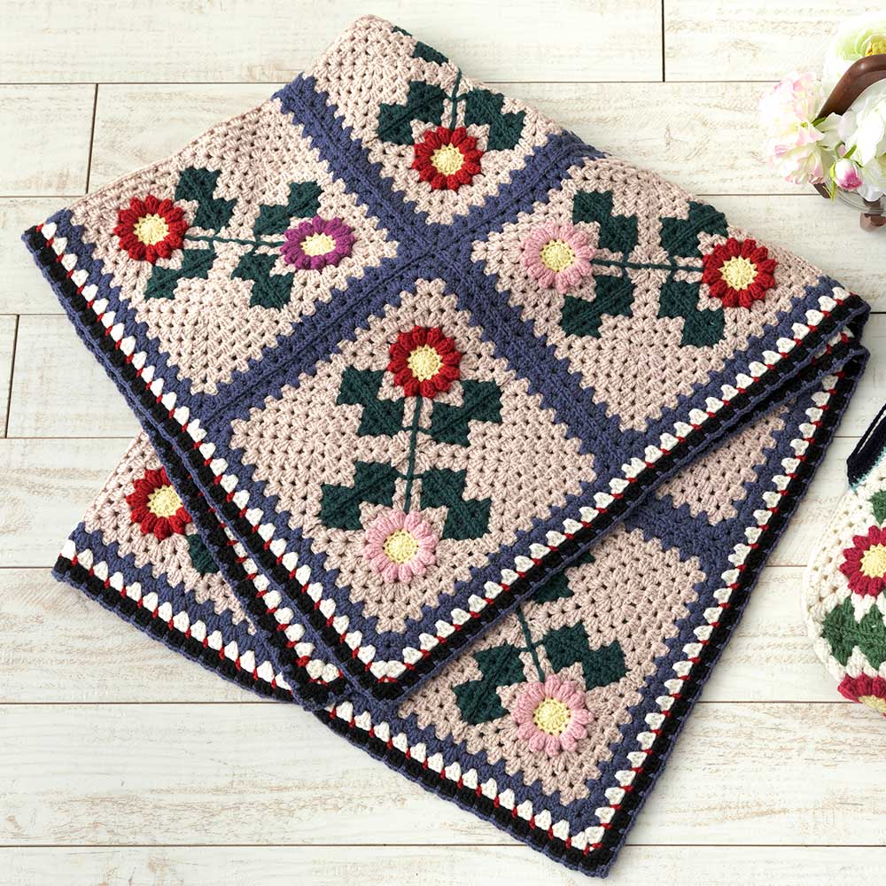 ハンドメイド　キルトケット ホビーラホビーレのアレンジ ホビーラホビーレのキットを作ってみました - 日がな一日 手仕事