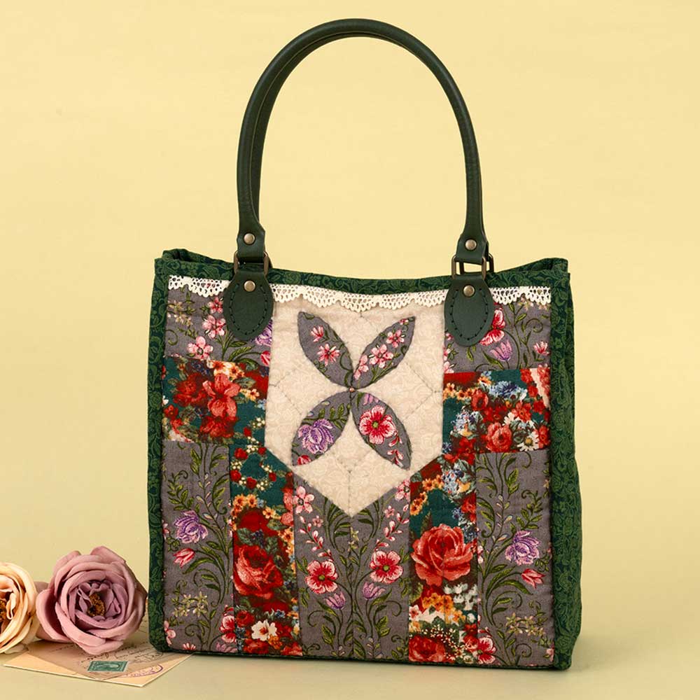 パッチワークデザイン ハンドバッグ バッグ・ポーチ │ パッチワーク │ キット │ 手づくりタウン