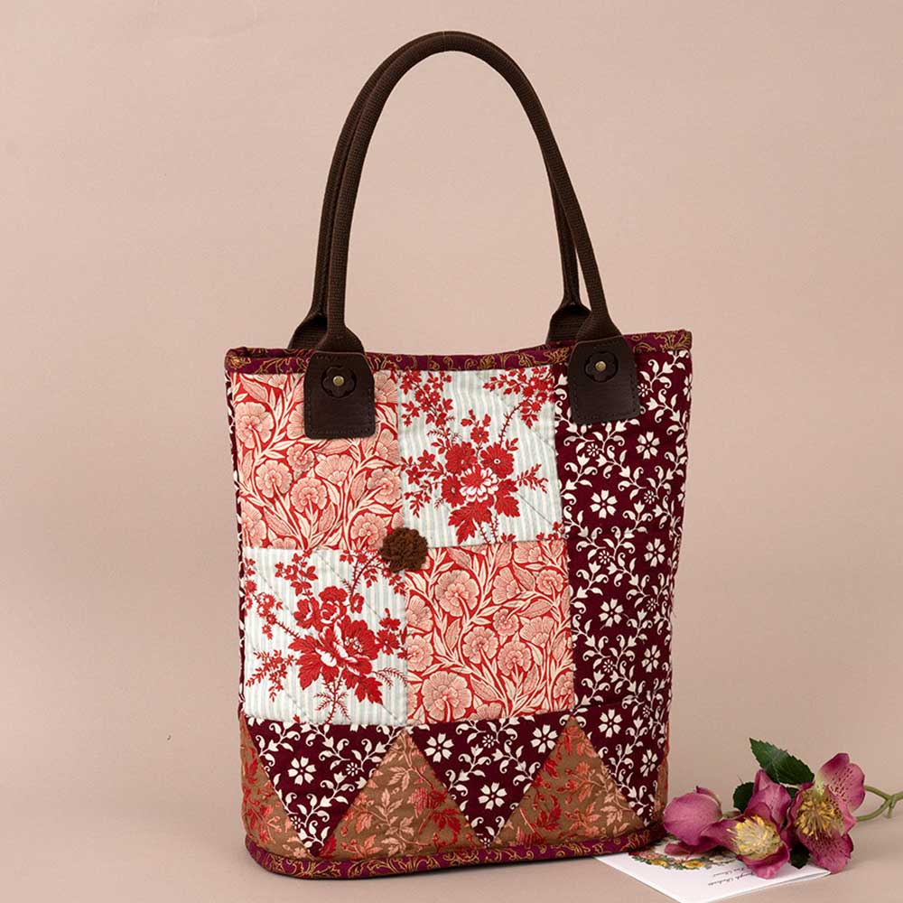 パッチワークデザイン ハンドバッグ バッグ・ポーチ │ パッチワーク │ キット │ 手づくりタウン