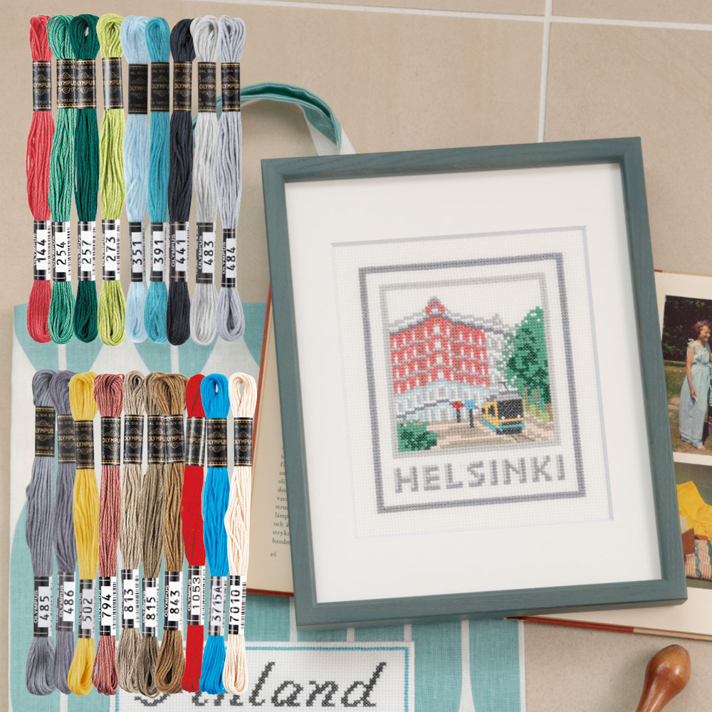 「トラムのある風景」糸セット