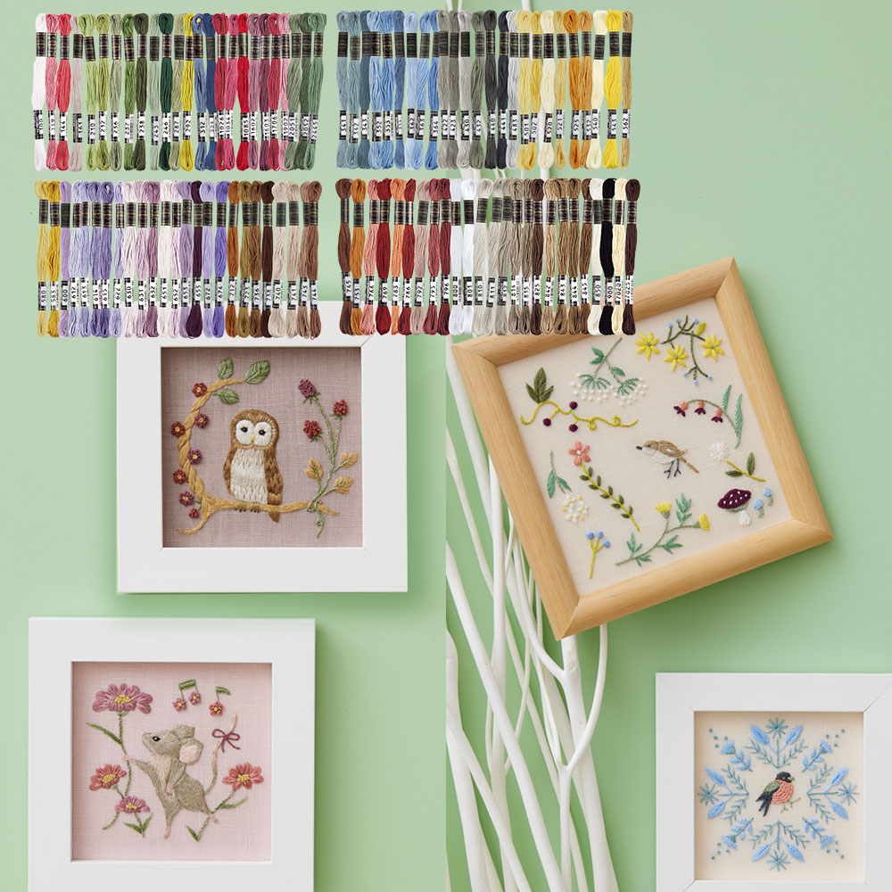 GARDEN PARTY 刺しゅう糸100色セット［スプールつき］