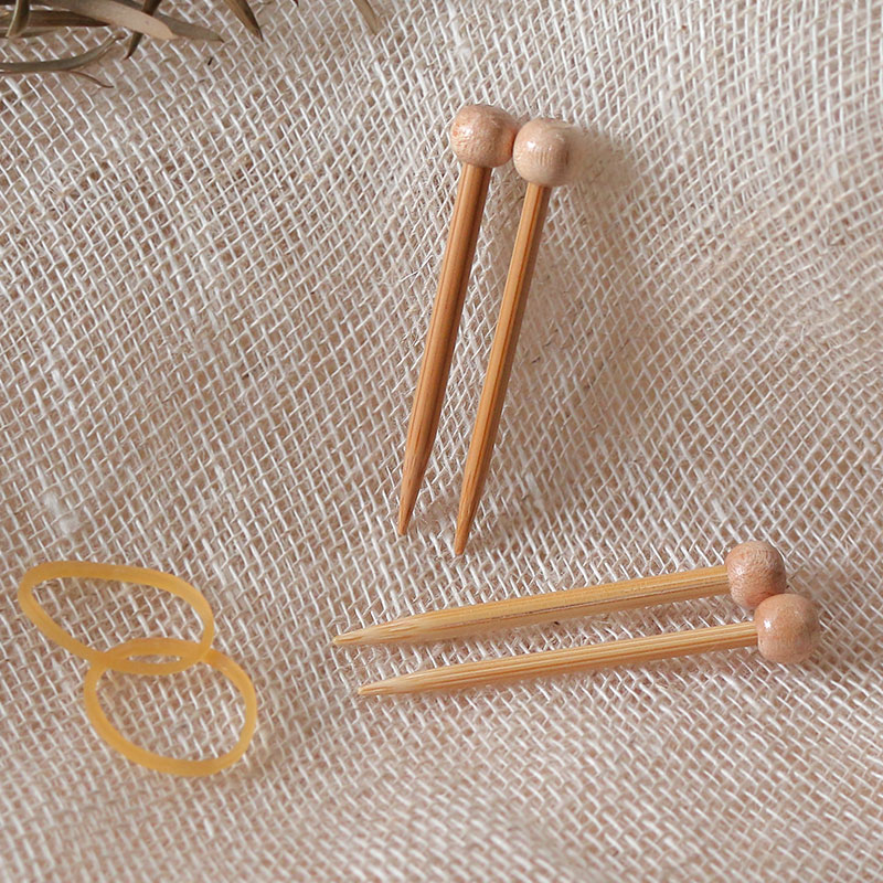 毛糸チャームが作れるミニ編み針＆かぎ針キーホルダーセット