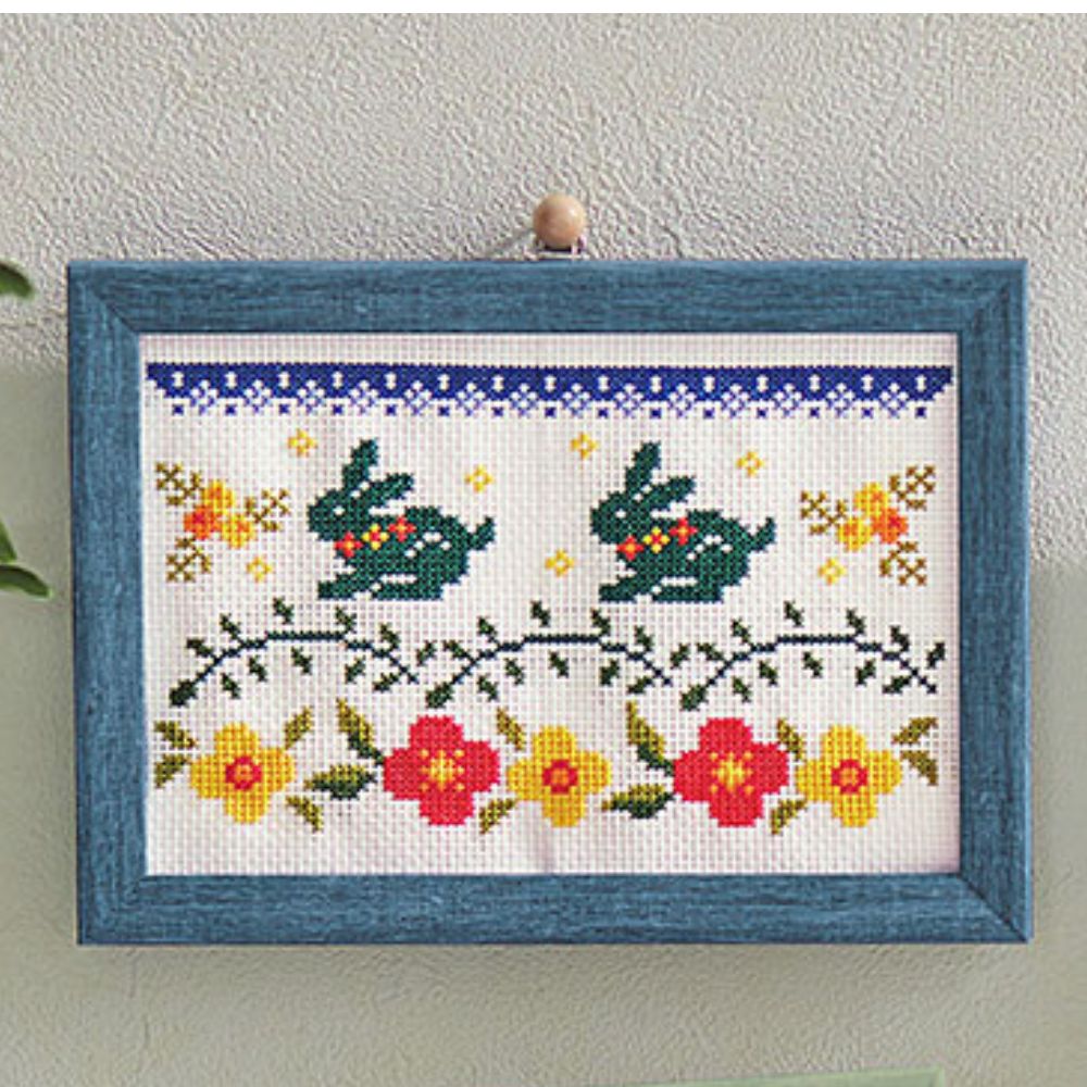 B　二点おまとめクロスステッチ完成品　刺繍完成品 1_d51d515370893bef26f8b8dfca52