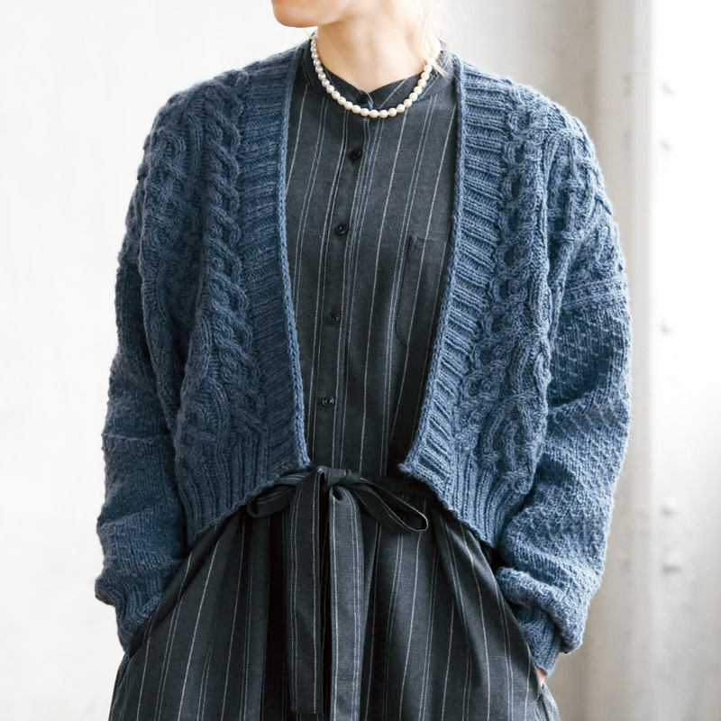 〈レシピ〉アランカーディガン［M］
