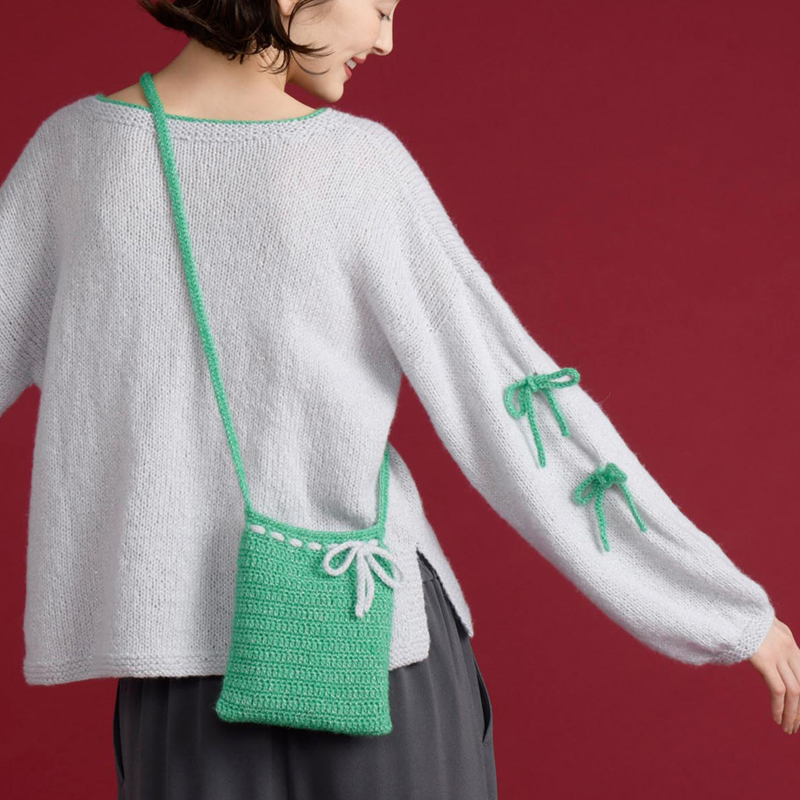 〈レシピ〉リボンのプルオーバー＆バッグ