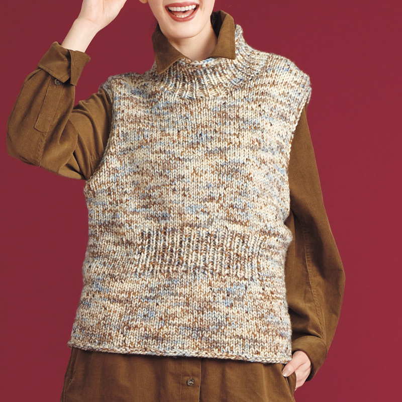 〈レシピ〉シンプルハイネックベスト