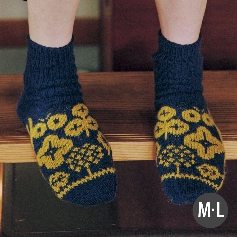 〈糸セット〉Botanical Socks ボタニカルソックス M・L～『amuhibi meets ROWAN　amuhibiが編むローワンのニット』